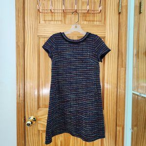 Multicolored Textured Sheath Dress